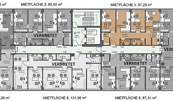 Moderne Büroetage mit ca. 87m² in Köln-Ehrenfeld