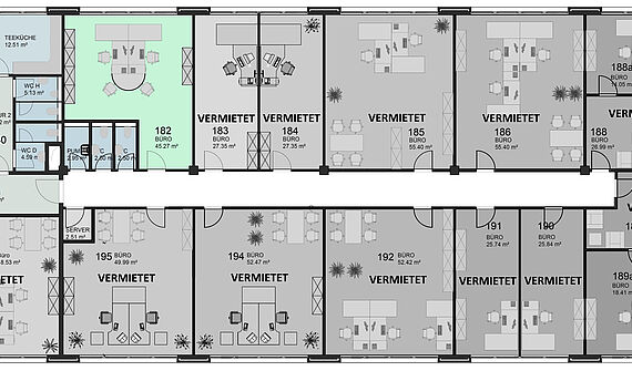 Modernes Büro mit ca. 45m² in Köln-Lindweiler