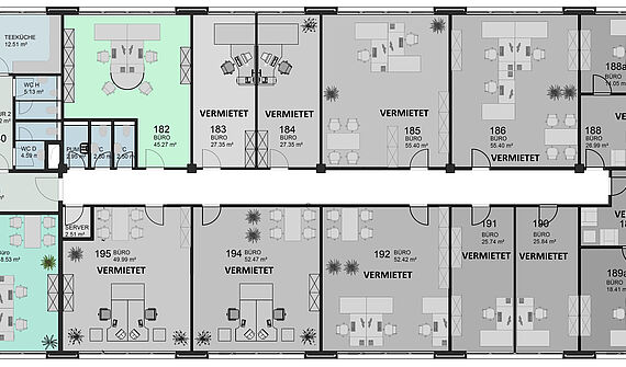 Modernes Büro mit ca. 45m² in Köln-Lindweiler