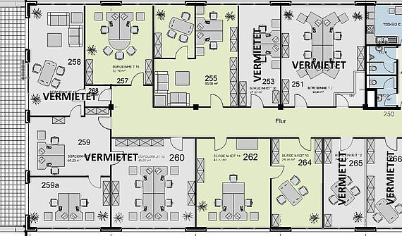 Modernes Büro mit ca. 35m² in Köln-Lindweiler