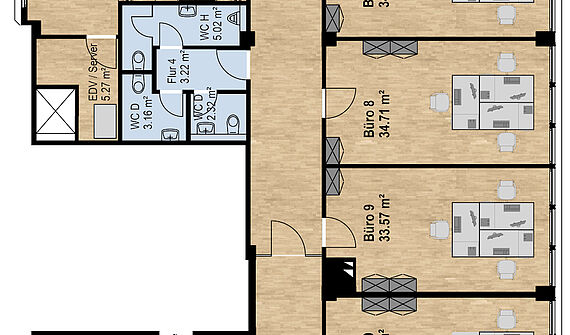 Moderne Büroräume ab ca. 20m² im Gewerbegebiet Köln-Longerich