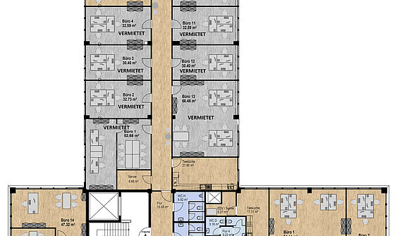 Moderne Büroräume ab ca. 30m² im Gewerbegebiet Köln-Longerich