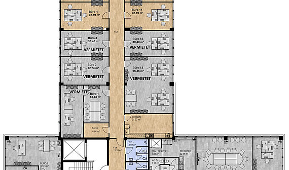 Moderne Büroräume ab ca. 30m² im Gewerbegebiet Köln-Longerich