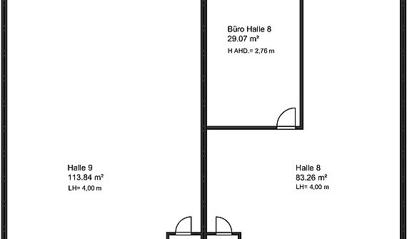 Zwei Hallen mit insgesamt ca. 233m² & Büro im Kölner-Süden