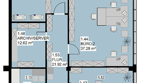 Büroetage mit ca. 198m² im Business-Park Longerich